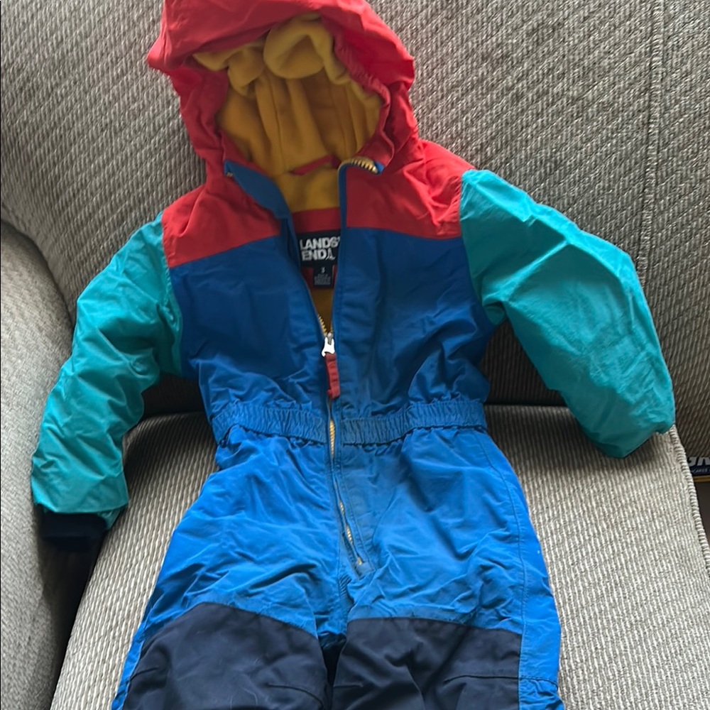 Lands' End Kids Colorblock Snowsuit